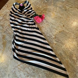 Betsey Johnson Asymmetric Racerback Wrap-Look Dress size 10